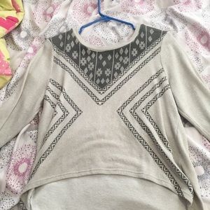 High in the front flow in the back top